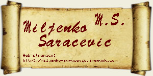 Miljenko Saračević vizit kartica